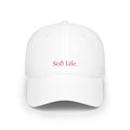 Soft Life Embroidered Baseball Cap — Minimal Pink Low-Profile Hat