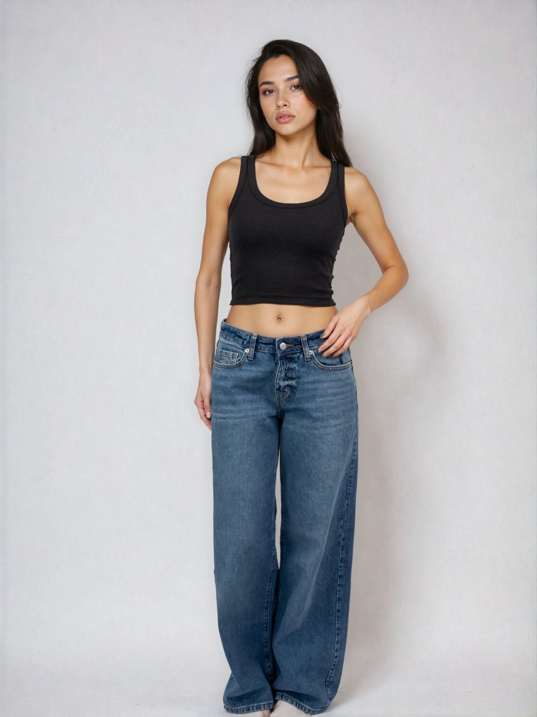 Cropped Classic Ribbed Tank